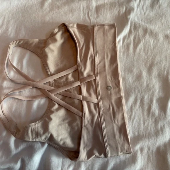 Lululemon Long Line Energy Bra in Blush Nude Size 8 - Picture 6 of 10